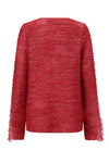 SWAYING/KNIT V-neck floating jumper SW24RE1T05 red